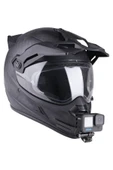 GoPro Aksiyon Kamera ile Uyumlu Kask Çene Bağlantı Aparatı - 2