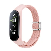 Xiaomi Mi Band 8 Mi Band 9 Uyumlu Manyetik Mıknatıslı Band Örgü Kordon Kayış - 6