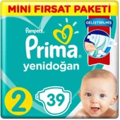 Prima Bebek Bezi Aktif Bebek Standart Paket 2 Beden 39 Adet - 2
