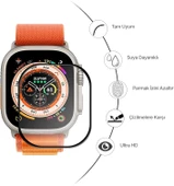 Apple Watch Ultra Apple Watch Ultra 2 49mm ile Uyumlu 3D Full Ekran Koruyucu - 3