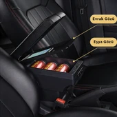 Dacia Duster ile Uyumlu 2019-2022 Delmesiz Vidasız Kol Dayama Kolçak - 8