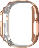 Apple Watch Ultra Ultra 2 49mm Uyumlu Tek Sıra Parlak Taşlı Rubber Kasa Kapak - 8