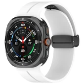 Samsung Galaxy Watch 7 Ultra 47mm Uyumlu Manyetik Mıknatıslı Band Silikon Kordon Kayış - 1
