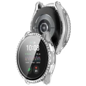 Samsung Galaxy Watch 4 5 6 7 44mm Uyumlu Parlak Taşlı Ekran Kasa Kılıf Koruyucu - 11
