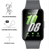 Samsung Galaxy Fit 3 R390 ile Uyumlu 3D Cam Full Ekran Koruyucu thumbnail 2