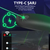 H901 Araç Oto Şarjlı Lazer Uzun Menzilli Uyarı Güvenlik Işığı - 6