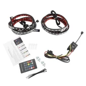 Pick Up Kamyon Dekorasyon için Kumandalı Rgb Işık Şerit 2x150cm 12V - 9