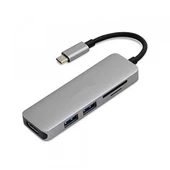 Type-C 5in1 4K Hdmi 2xUsb 3.0 Sd Tf Kart Girişli Çevirici Otg Hub - 1