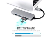 Type-C 5in1 4K Hdmi 2xUsb 3.0 Sd Tf Kart Girişli Çevirici Otg Hub - 3