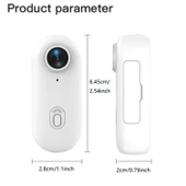 Ozmik H.264 4K Mini Aksiyon Kamerası HD Spor Kamerası, Dijital Görüntü Sabitleme, Otomatik Pozlama Beyaz - 9