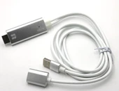iPhone Android ile Uyumlu 1080P Görüntü Aktarım Hdtv Hdmi Kablosu - 7