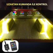 Pick Up Kamyon Dekorasyon için Kumandalı Rgb Işık Şerit 2x150cm 12V - 6