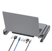Onten 9in1 Macbook ile Uyumlu Notebook Type-C Notebook Stand Dock - 2