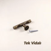 Tepsi Eskitme Antik Sarı Metal Kulp Düğme Mobilya Çekmece Mutfak Dolabı Dolap Modern Kapak Kulpları - 3