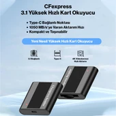 Type-C CF Exspress Gen 2 CF Kart Okuyucu 10Gbps Hız Desteği - 2