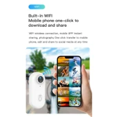 Ozmik H.264 4K Mini Aksiyon Kamerası HD Spor Kamerası, Dijital Görüntü Sabitleme, Otomatik Pozlama Beyaz - 4