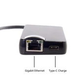 Type-C Usb 3.1 8in1 4K Hdmi Vga Micro SD Rj-45 2 Usb Şarj Girişli - 3