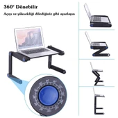 Yükseklik Ayarlı Laptop Notebook Ders Çalışma Masası - 1
