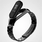 Xiaomi Mi Band 3 4 Uyumlu Akıllı Bileklik Kordon Kayış Çelik - 5