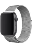 Apple Watch 7 8 9 10 Ultra 2 44 45 46 49mm Uyumlu Metal Hasır Kordon thumbnail 12