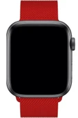 Apple Watch 7 8 9 10 Ultra 2 44 45 46 49mm Uyumlu Metal Hasır Kordon thumbnail 1