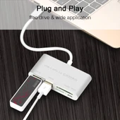 Type-C Usb C 3.1 Kart Okuyucu 2 Usb 3.0 Hub Micro Usb Şarj Girişi - 2