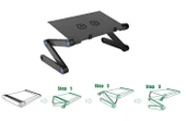 Yükseklik Ayarlı Laptop Notebook Ders Masası Fanlı Mousepadli - 4