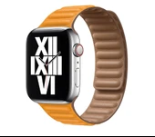 Apple Watch 7 8 9 10 Seri 40 41 42mm Uyumlu Leather Link Kordon thumbnail 7