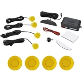 Dijital Ekranlı Araç Park Sensörü Ses İkazlı 4 Sensörlü Metalik Sarı thumbnail 1