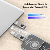 iPhone iPad ile Uyumlu Usb 128gb Parmak İzi Korumalı Flash Bellek - 7