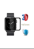 Apple Watch 4 5 40 mm 3D Tam Kaplayan Cam Ekran Koruyucu Filmi thumbnail 2