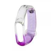 Xiaomi Mi Band 5 Mi Band 6 Mi Band 7 Uyumlu Şeffaf Silikon Kordon - 12