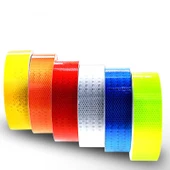 Reflektör Fosforlu Reflektiv Şerit Bant TüvTürk Uyumlu 2 Metre thumbnail 1