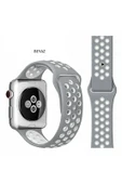 Apple Watch 7 8 9 10 Seri 40 41 42mm Uyumlu Spor Silikon Kordon - 1