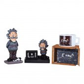 Einstein Kartvizitlik Kutulu Kupa Einstein Biblo Üçlü Set - 1