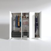 Kenzlife gardırop 5 kapılı horozibiği 180x200x52 byz XLARGE kapaklı gardolap dolap - 2
