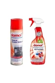 DOMOL Fırın Ve Izgara Temizleyici Köpük 500 Ml + Yağ Çözücü Sprey 750 Ml Mutfak Temizlik Seti - 1