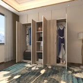 Kenzlife gardırop 5 kapılı horozibiği 180*200*52 crd XLARGE kapaklı gardolap dolap thumbnail 1