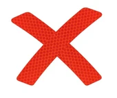 Araç Araba Oto Çamurluk Reflektörü Kırmızı Sticker Yapıştıma - 1