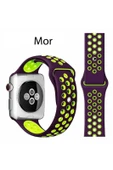 Apple Watch 7 8 9 10 Seri 40 41 42mm Uyumlu Spor Silikon Kordon - 6