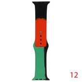 Apple Watch 7 8 9 10 Seri 40 41 42mm Uyumlu Unity Silikon Kordon thumbnail 11