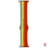 Apple Watch 7 8 9 10 Seri 40 41 42mm Uyumlu Unity Silikon Kordon thumbnail 6