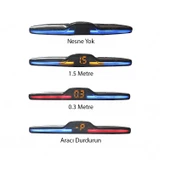 Renk Değiştiren Ekranlı Araç Park Sensörü Sesli 22mm Siyah PS01 thumbnail 2