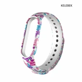 Xiaomi Mi Band 5 Mi Band 6 Mi Band 7 Uyumlu Desenli Silikon Kordon thumbnail 8