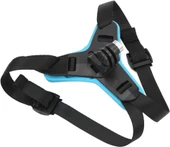 GoPro ile Uyumlu Aksiyon Kamera Kask Alt Çene Bağlantı Aparatı Pratik Mavi - 1