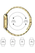 Apple Watch 7 8 9 10 Ultra 2 44 45 46 49mm Uyumlu Çelik Kordon thumbnail 2