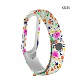 Xiaomi Mi Band 5 Mi Band 6 Mi Band 7 Uyumlu Desenli Silikon Kordon thumbnail 2