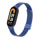 Xiaomi Mi Band 8 9 10 Uyumlu Paslanmaz Metal Hasır Tokalı Kordon Kayış thumbnail 5