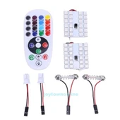 Araç İçi Sofit T10 Led Rgb 48 Led Kumandalı Tüm Araçlara Uyumlu - 2