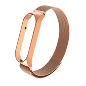 Xiaomi Mi Band 5 Mi Band 6 Uyumlu Metal Hasır Kordon Kayış thumbnail 8